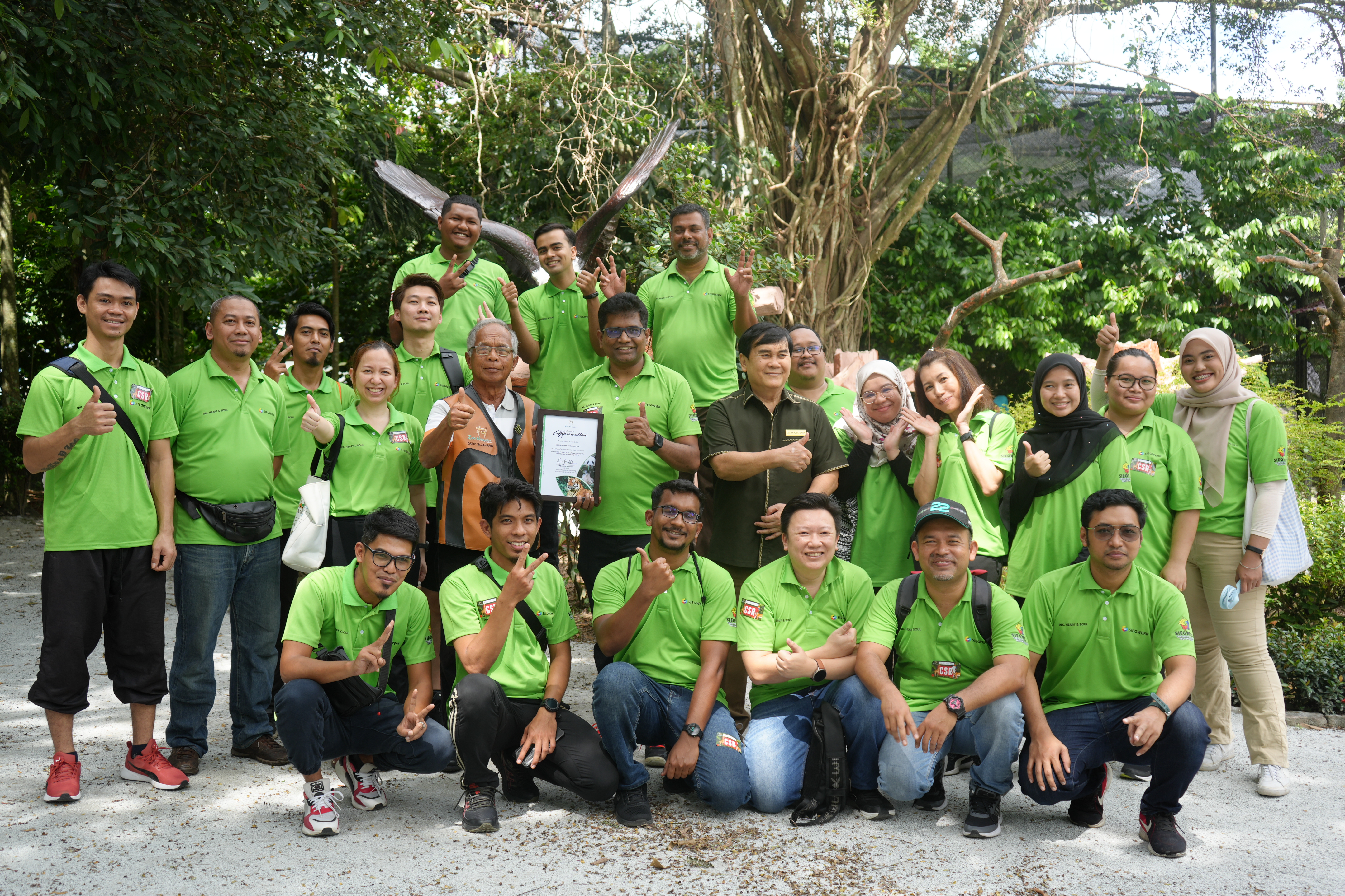 National Zoo Malaysia zeichnet Siegwerk für seine CSR-Unterstützung aus - Project Green