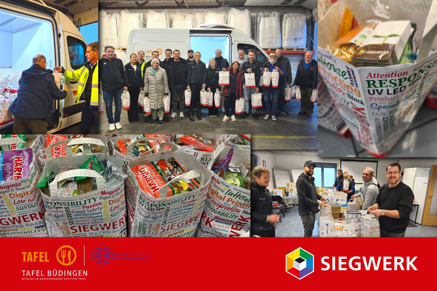 Siegwerk Büdingen supports the local food bank again this Christmas