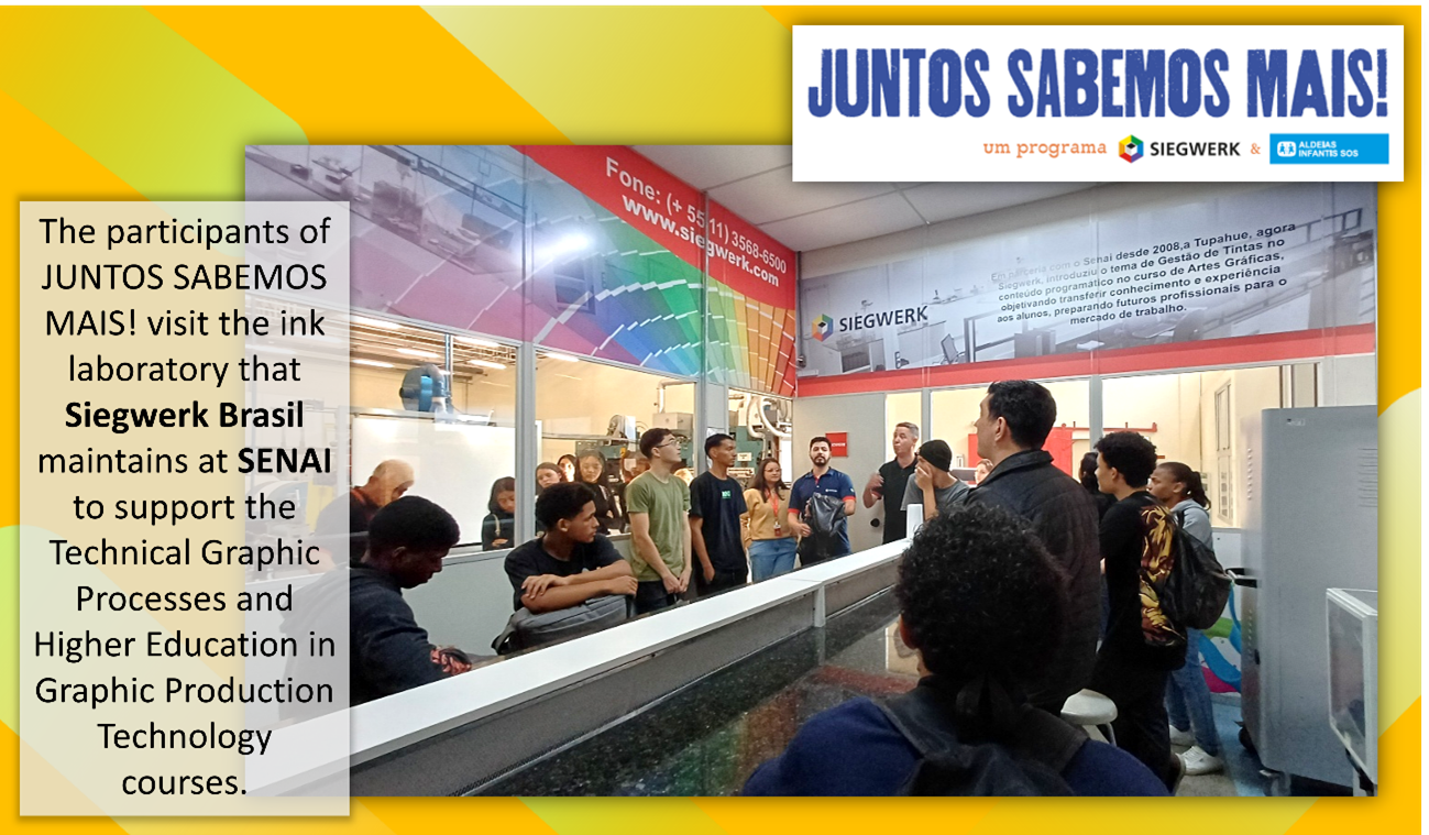 JUNTOS SABEMOS MAIS! promotes the visit of program participants to SENAI