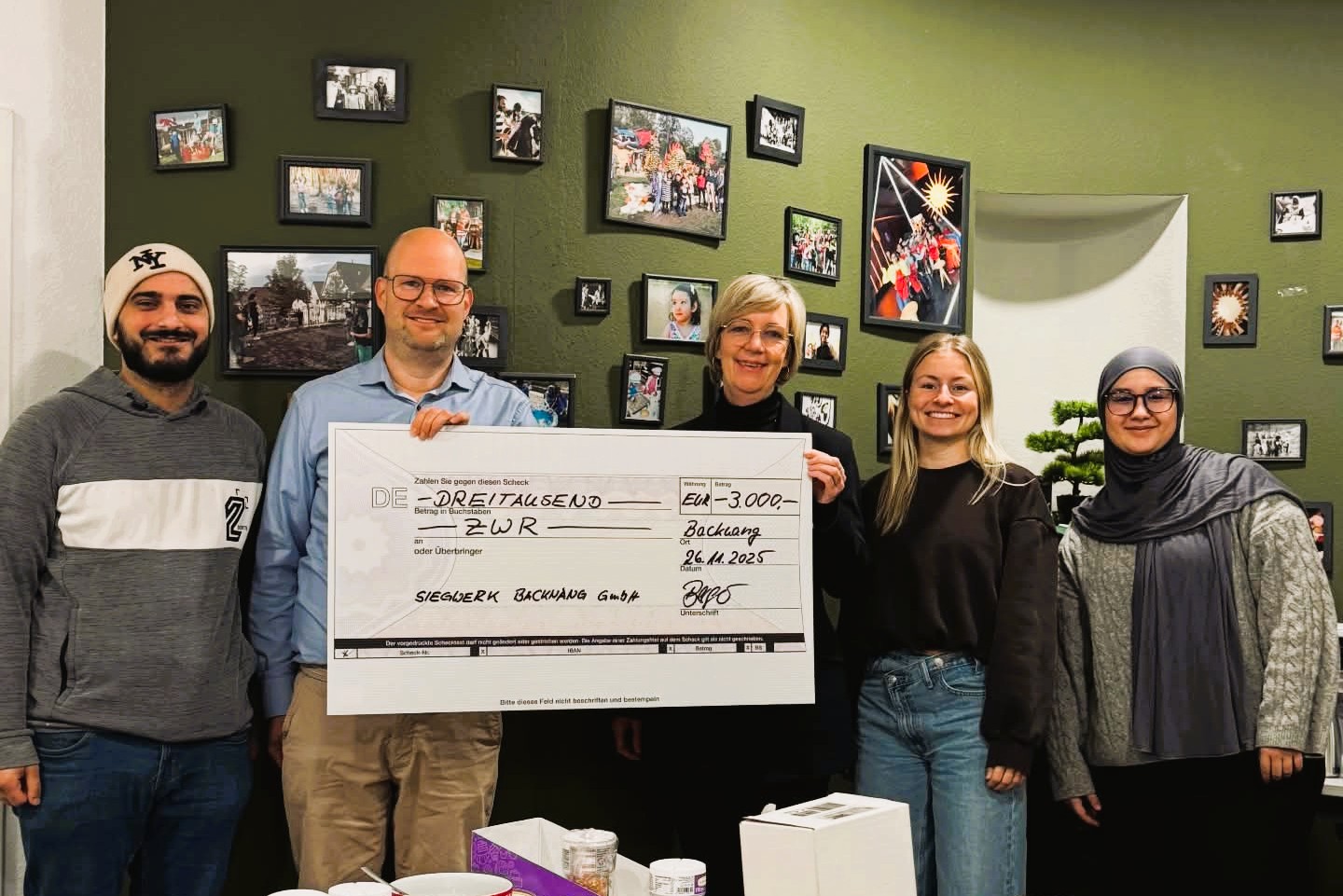 Siegwerk Backnang unterstützt Familien vor Ort