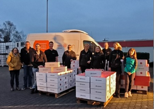 Siegwerk Büdingen supports the local food bank for Christmas