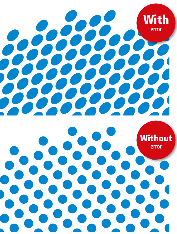 Deformed screen dots - Flexographic Printing Troubleshooting Guide Siegwerk