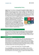 Sustainability Policy